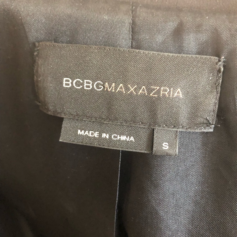 SOLD BCBG MAXAZRIA Black Suit Jacket Small - Picture 6 of 7